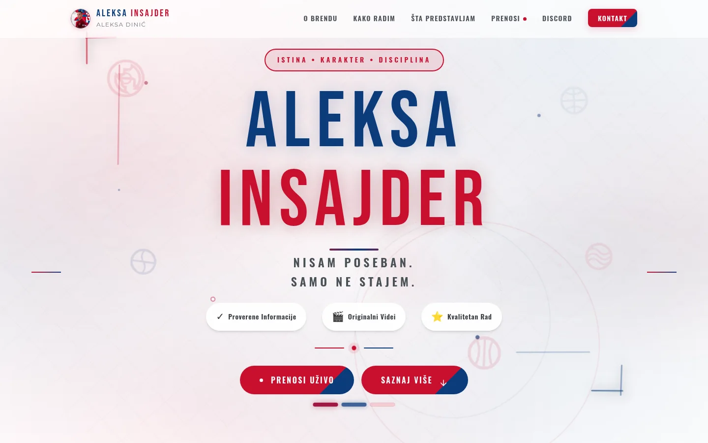 Aleksa Insajder — sajt