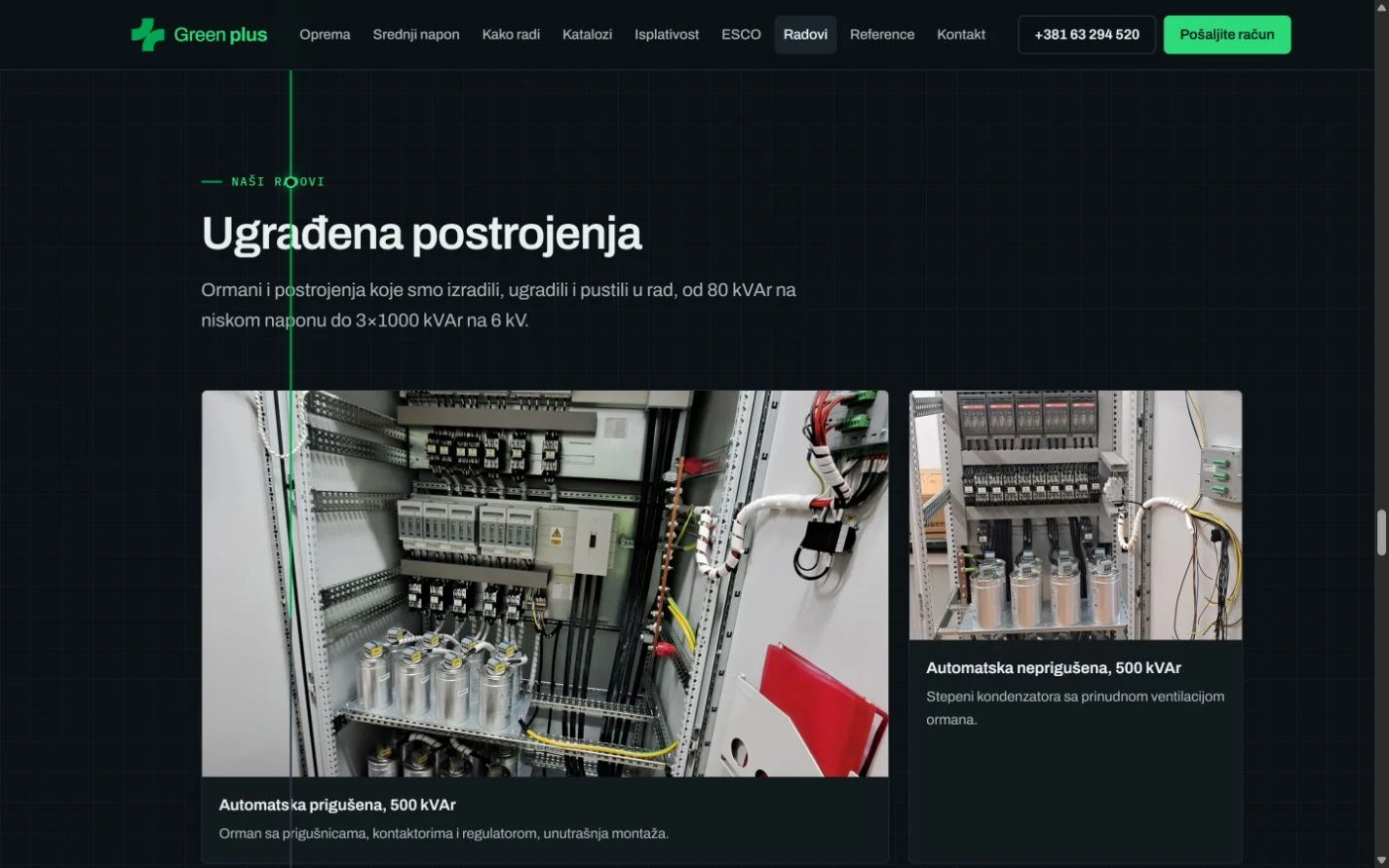 Green Plus, fotografije izvedenih radova i ugrađenih postrojenja