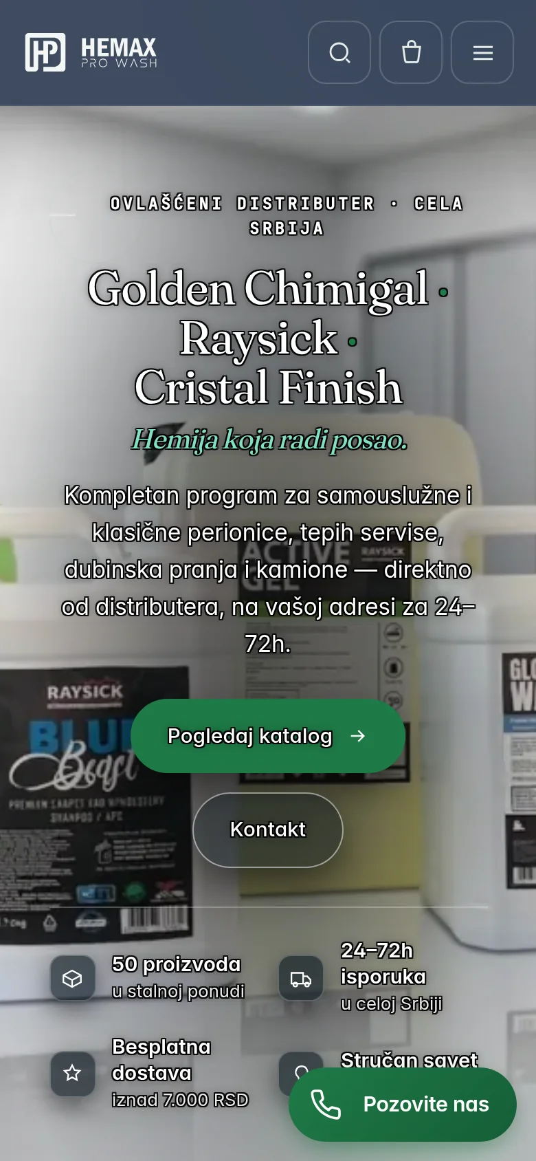 Hemax Pro Wash na telefonu