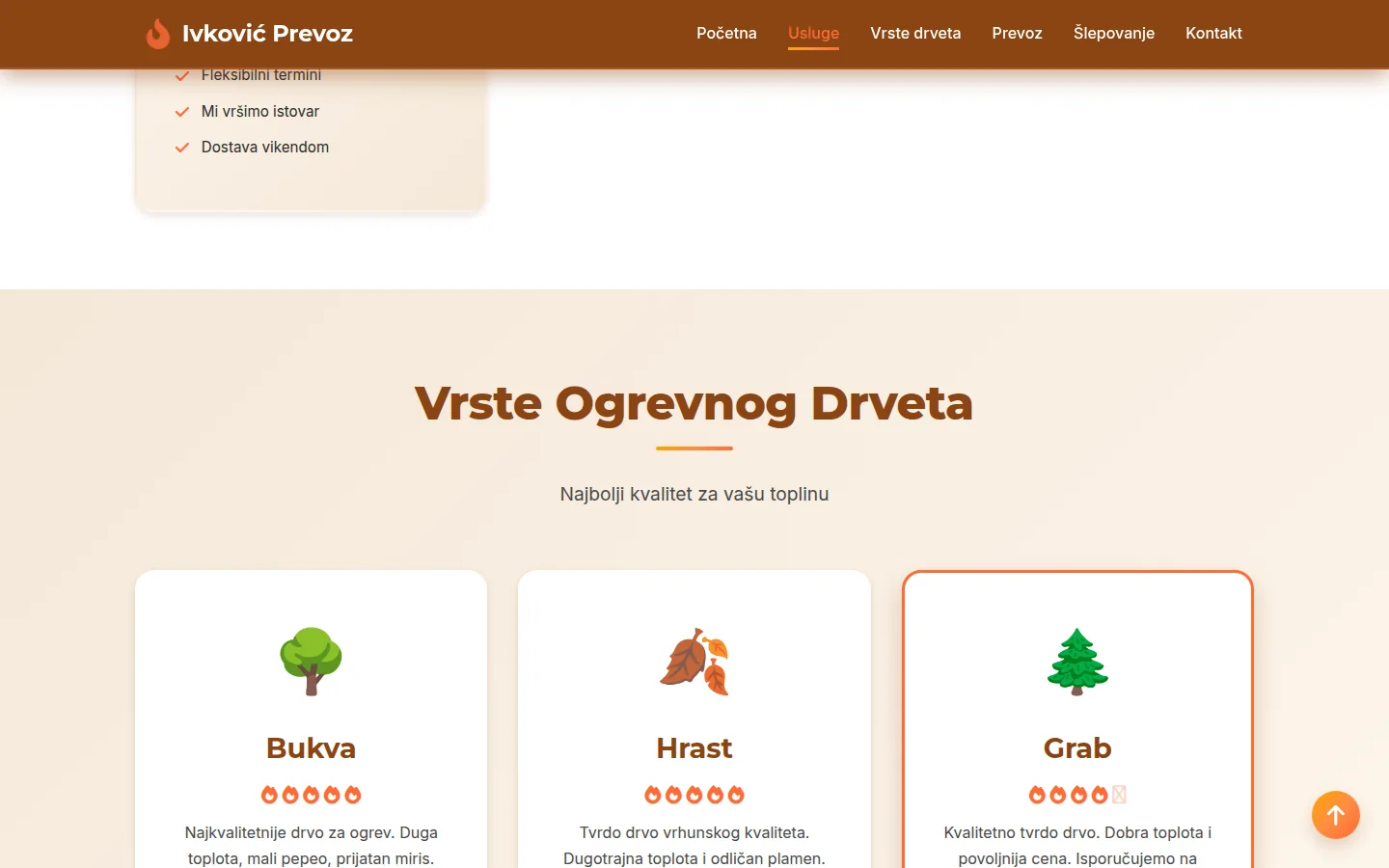 Vrste ogrevnog drveta — bukva, hrast i grab sa opisom svake vrste