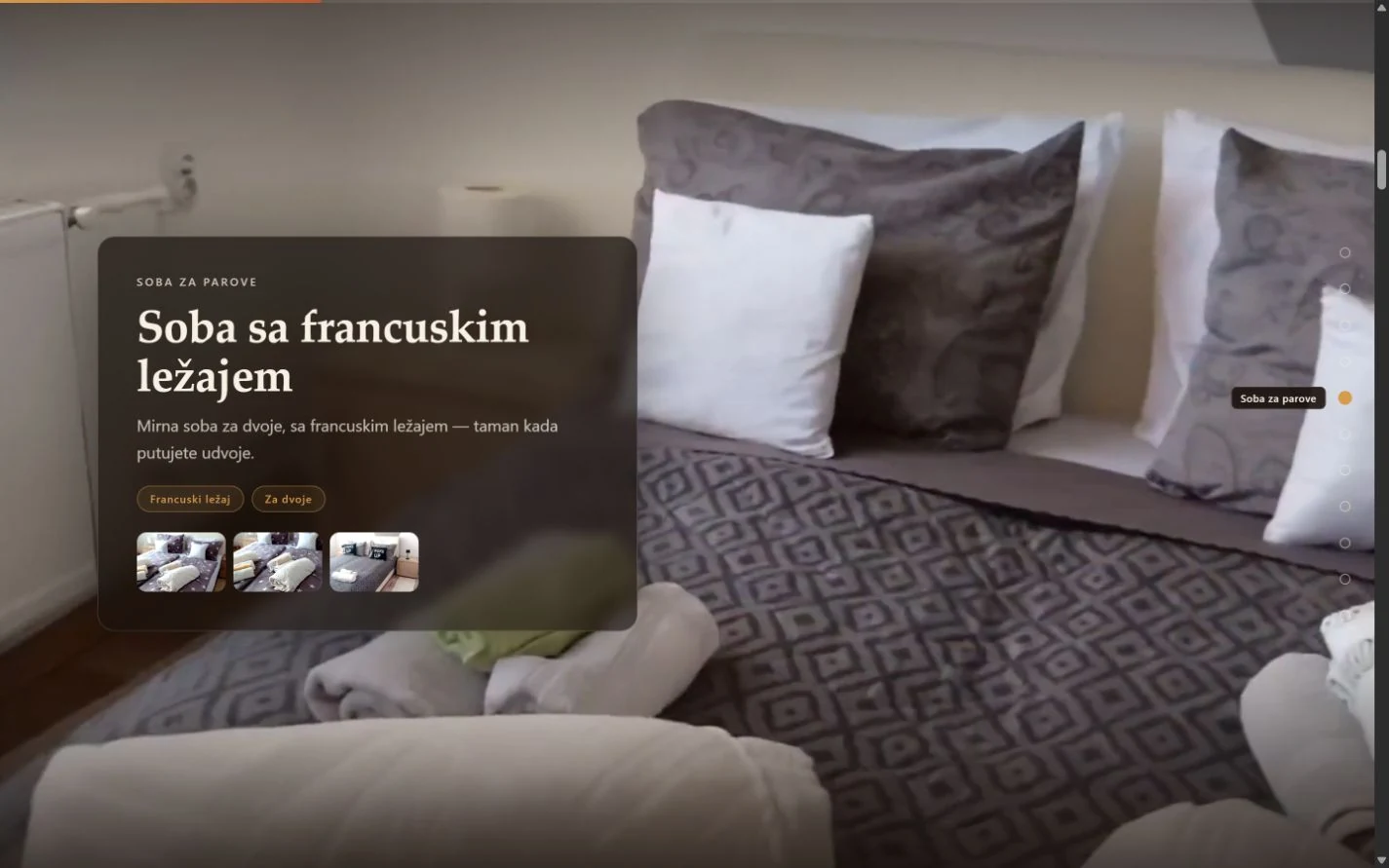 Soba sa francuskim ležajem u Kući Kranjanac