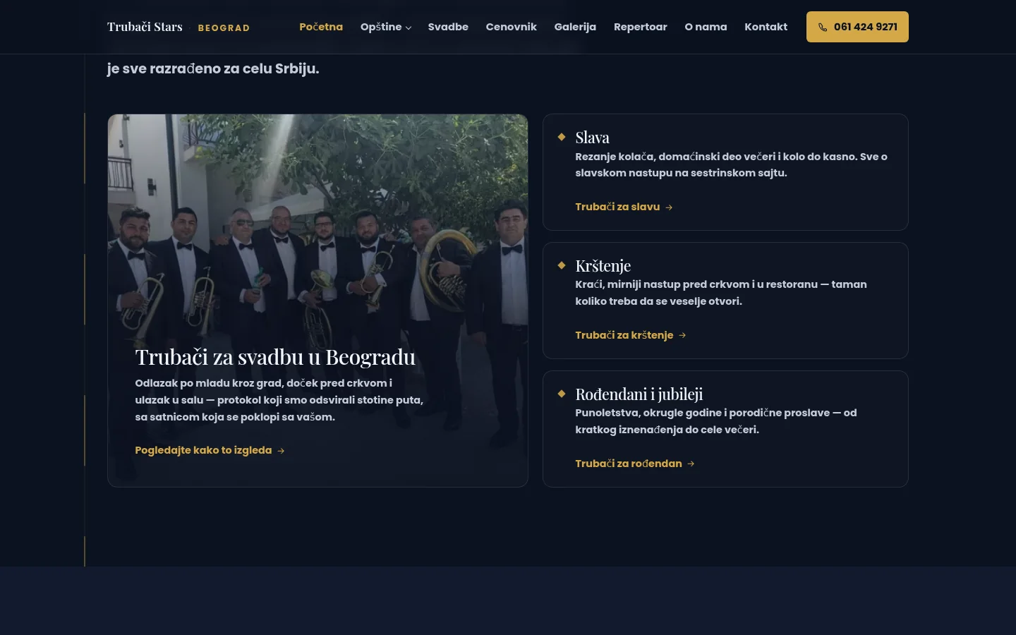 Sekcija sa prilikama: svadbe, slave, krštenja i rođendani